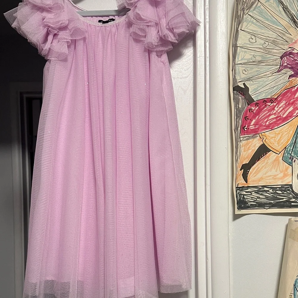 Zunie Pink Glittery girls dress size 7 - Picture 3 of 4